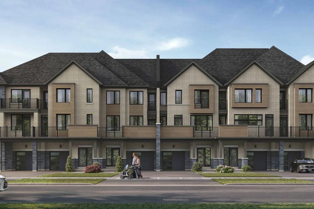 North Gate Trails Ajax freehold townhomes streetscape